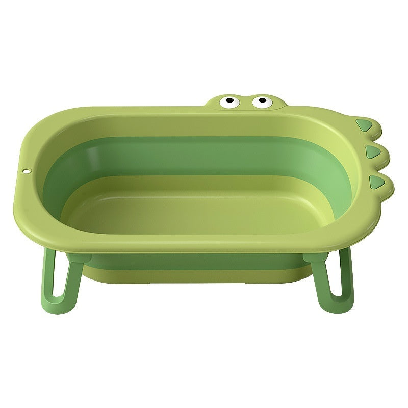 KFX-4688701 Foldable Large Plastic Bathtub in Bright Green, Chrysanthemum Yellow, Cherry Blossom Powder