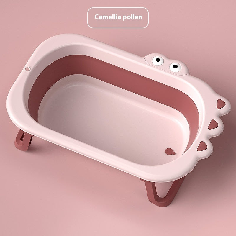 KFX-4688701 Foldable Large Plastic Bathtub in Bright Green, Chrysanthemum Yellow, Cherry Blossom Powder
