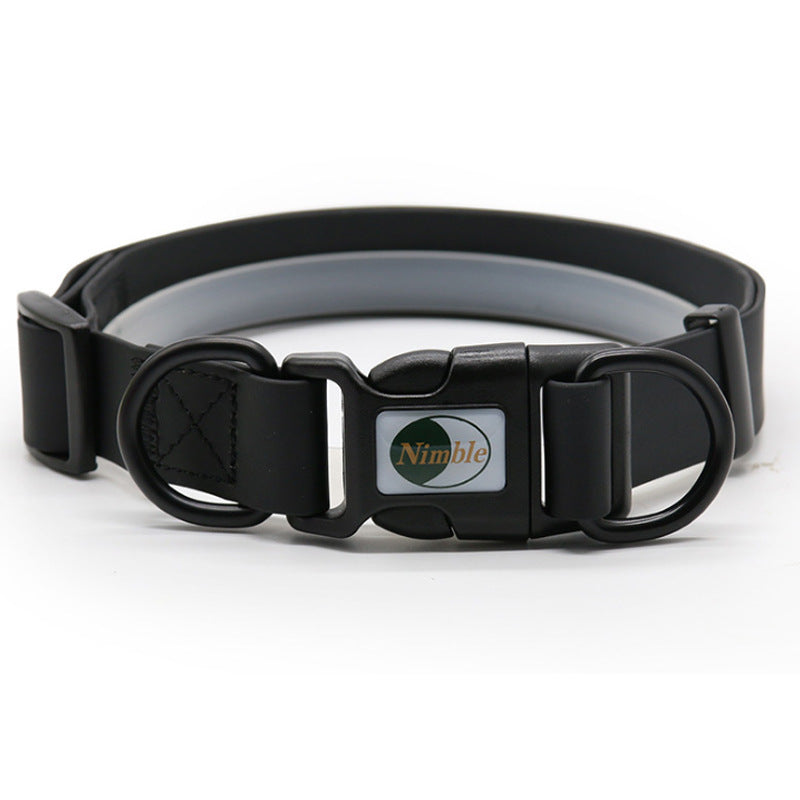 KFX-4688829 Adjustable Waterproof Dog Collar - Dirt-Resistant Design in Various Colors