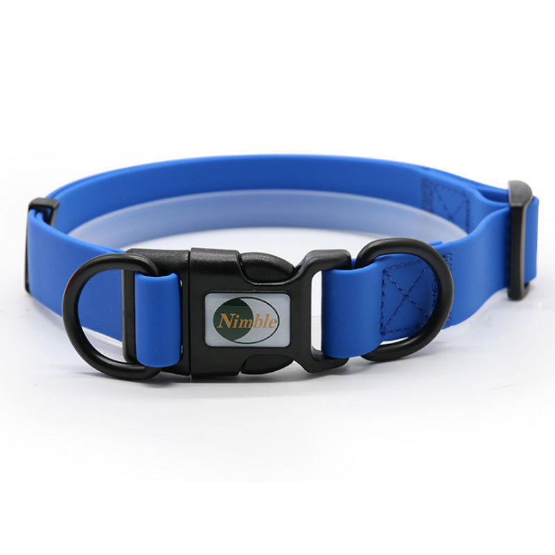 KFX-4688829 Adjustable Waterproof Dog Collar - Dirt-Resistant Design in Various Colors