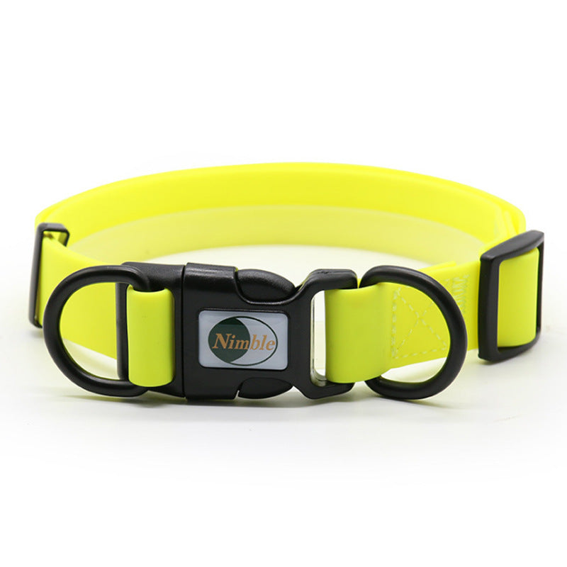 KFX-4688829 Adjustable Waterproof Dog Collar - Dirt-Resistant Design in Various Colors