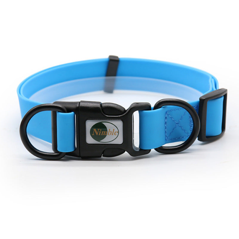 KFX-4688829 Adjustable Waterproof Dog Collar - Dirt-Resistant Design in Various Colors
