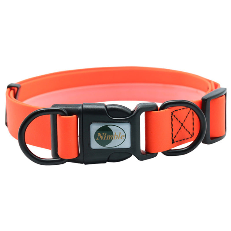 KFX-4688829 Adjustable Waterproof Dog Collar - Dirt-Resistant Design in Various Colors