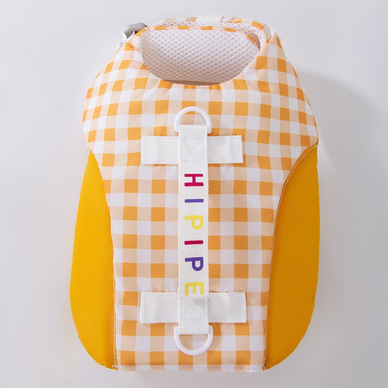 KFX-4691005 Animal-Shaped Medium Dog Life Jacket in Yellow Bees and Multiple Designs for Safety and Fun