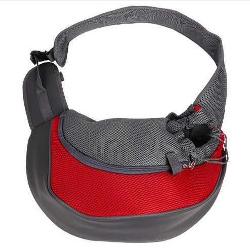 KFX-4693053 Outdoor Pet Sling Carrier Bag - Comfortable and Secure Backpack for Small Pets