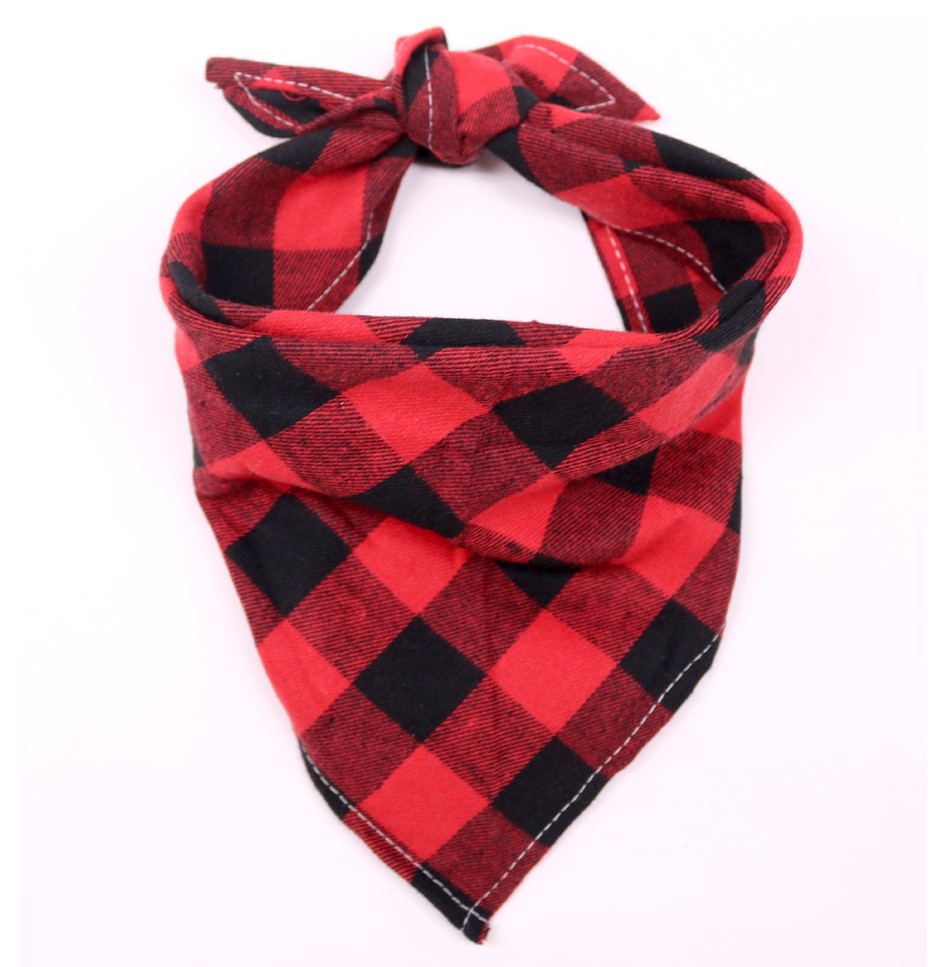 KFX-4694205 Large Cotton Pet Saliva Towel - Classic Triangle Design in Various Colors