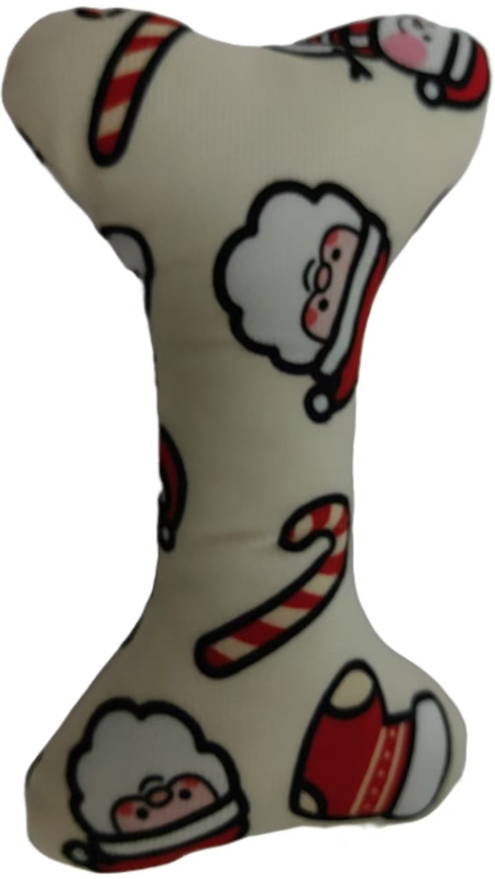 KFX-4695229 Plush Holiday Molar Toy for Dogs – Festive Santa Claus, Snowman, and Deer Designs