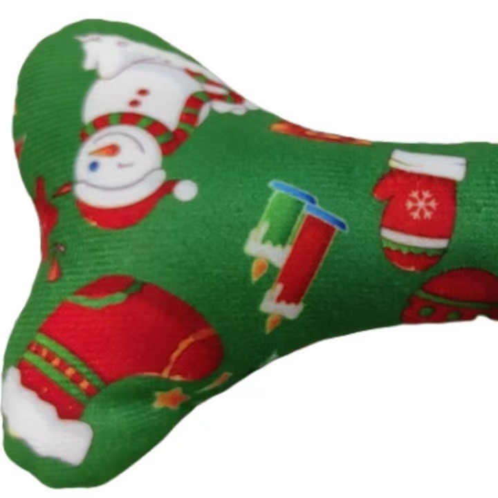 KFX-4695229 Plush Holiday Molar Toy for Dogs – Festive Santa Claus, Snowman, and Deer Designs