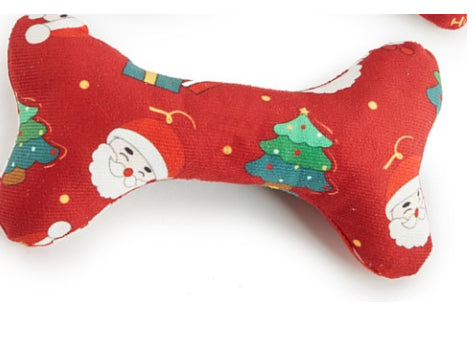 KFX-4695229 Plush Holiday Molar Toy for Dogs – Festive Santa Claus, Snowman, and Deer Designs