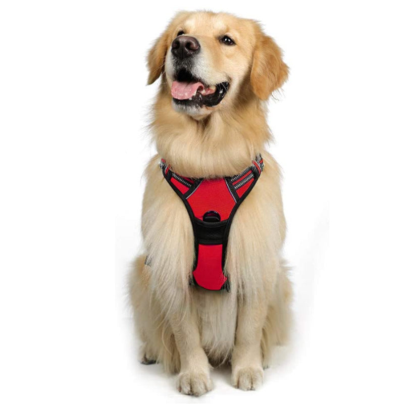 KFX-4695869 Reflective Hand Holding Rope Vest for Dogs - Multiple Colors Available