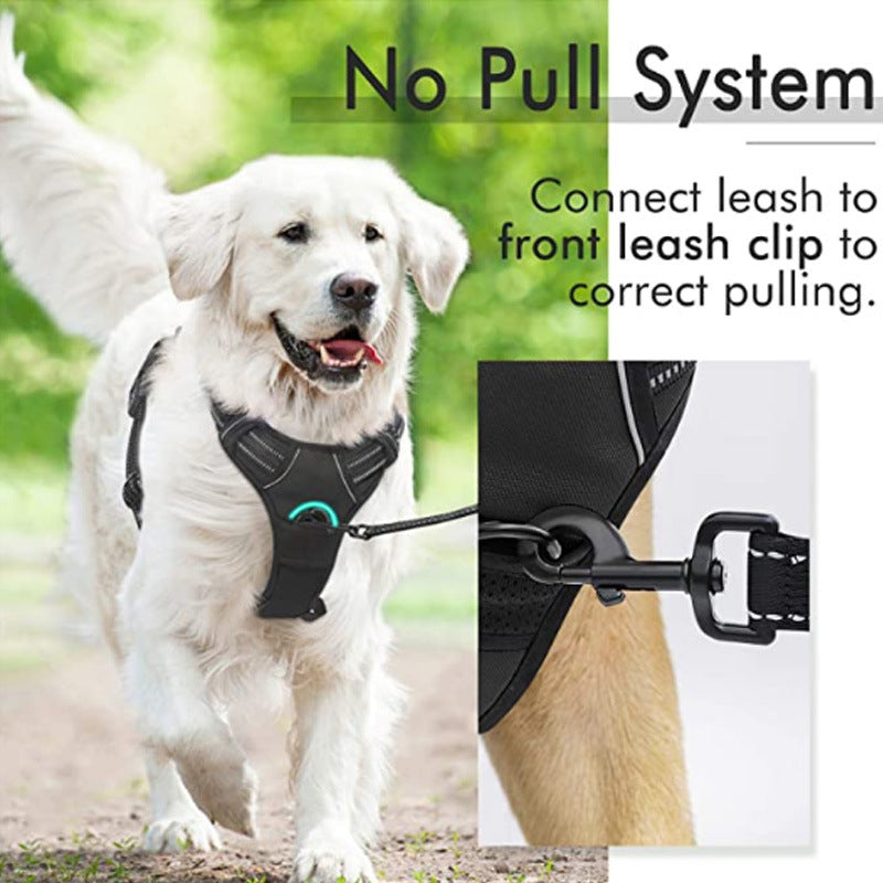 KFX-4695869 Reflective Hand Holding Rope Vest for Dogs - Multiple Colors Available