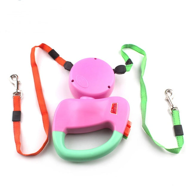 KFX-4696381 Retractable Nylon Dog Walking Leash - 3m Length, Automatic Control, Comfortable for All Dog Sizes