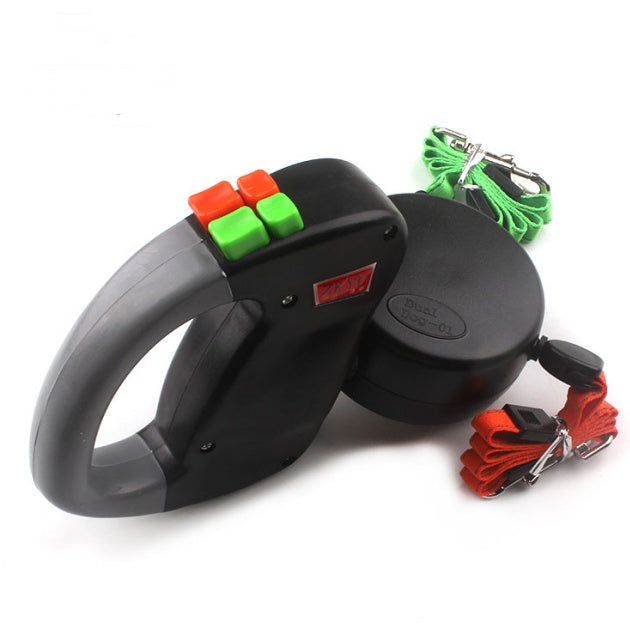 KFX-4696381 Retractable Nylon Dog Walking Leash - 3m Length, Automatic Control, Comfortable for All Dog Sizes