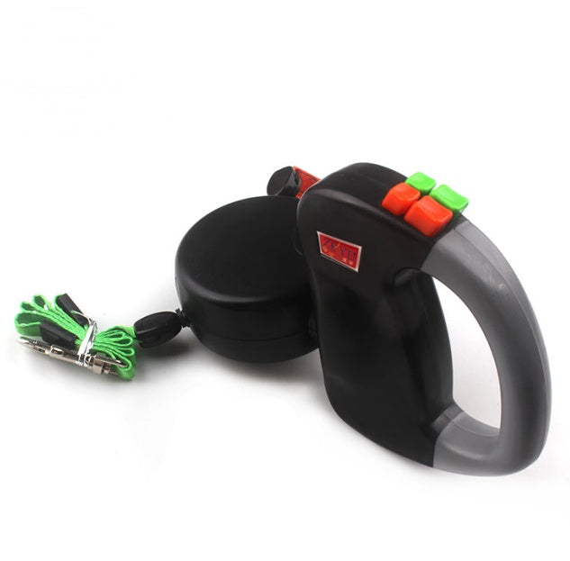 KFX-4696381 Retractable Nylon Dog Walking Leash - 3m Length, Automatic Control, Comfortable for All Dog Sizes