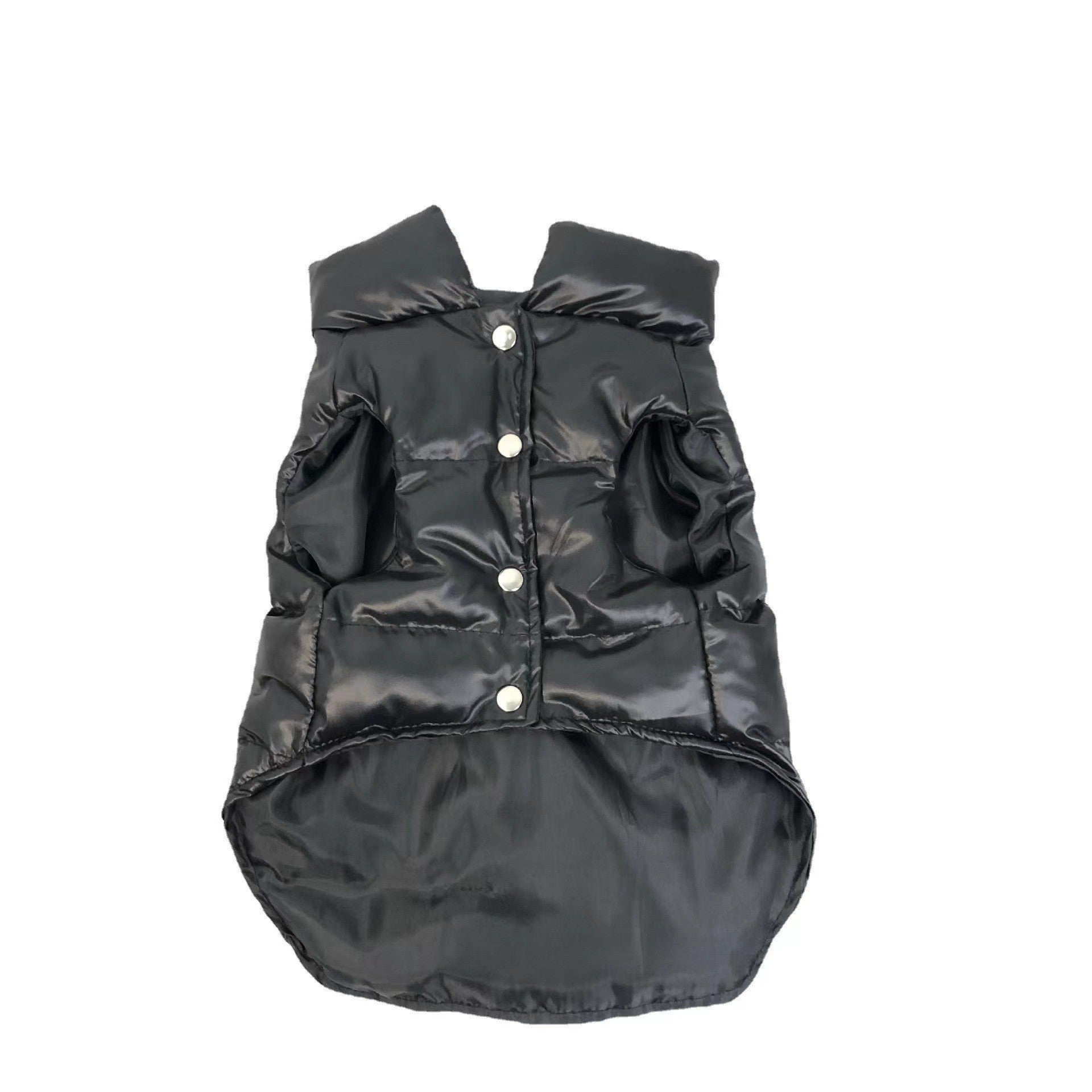 KFX-4697149 Cotton Pet Vest for Tidal Inverted Triangle - Warm and Thickened, Available in Red and Black, Multiple Sizes