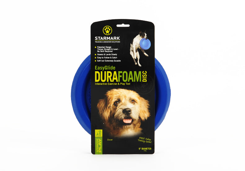 KFX-4697405 Training Floating Disc for Small to Large Dogs - M Size, 23cm Diameter, Blue