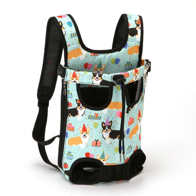 KFX-4698813 Soft Pet Chest Bag in Black, Blue Denim, Corgi Beige, and Light Green for Small to Extra Extra Large Pets