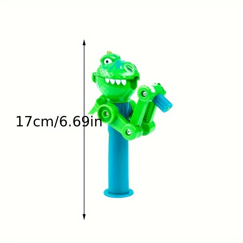 KFX-4699837 Dinosaur-Shaped Cat Teaser Stick with Catnip for Fun and Oral Health