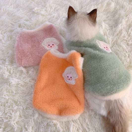 KFX-4700349 Cozy Winter Pet Plush Sweater Available in Multiple Colors and Sizes
