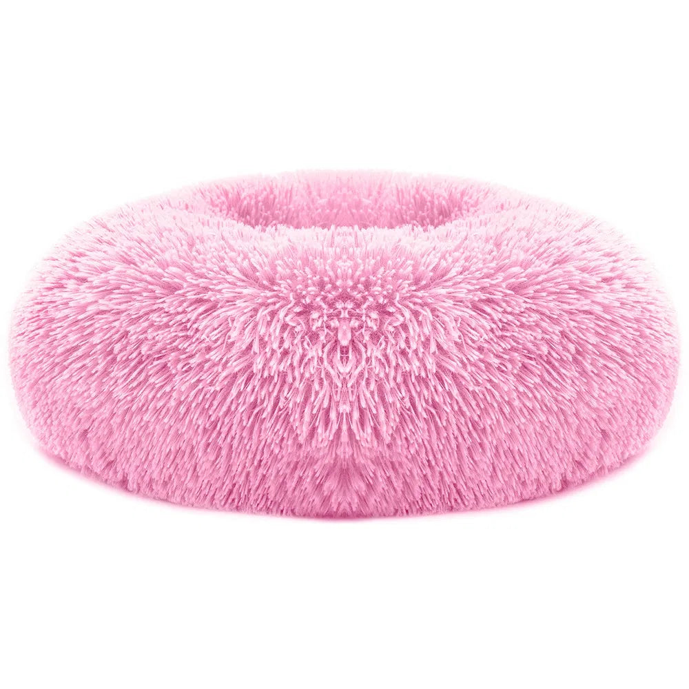 KFX-4706749 Cozy Fleece Pet Bed with Non-Slip Bottom - Soft Warm Cushion for Dogs and Cats (L Size)