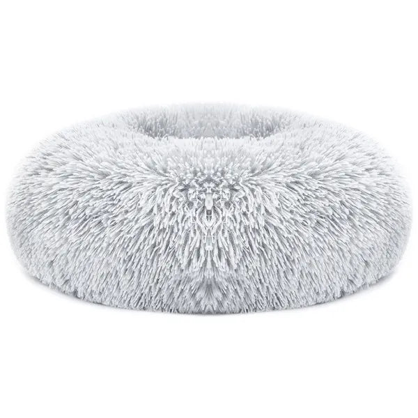 KFX-4706749 Cozy Fleece Pet Bed with Non-Slip Bottom - Soft Warm Cushion for Dogs and Cats (L Size)