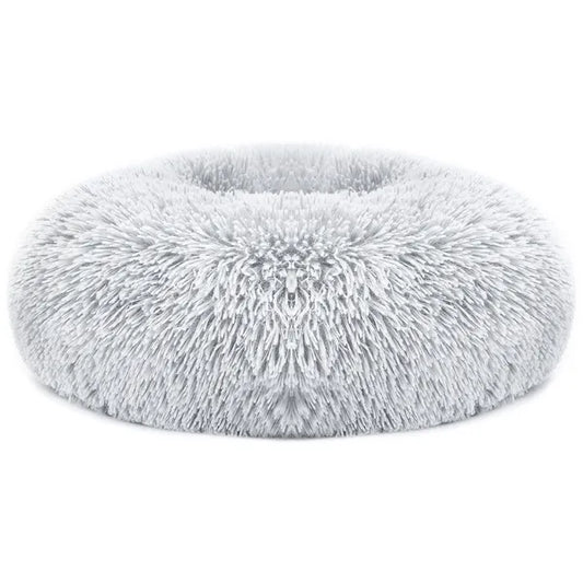 KFX-4706749 Cozy Fleece Pet Bed with Non-Slip Bottom - Soft Warm Cushion for Dogs and Cats (L Size)