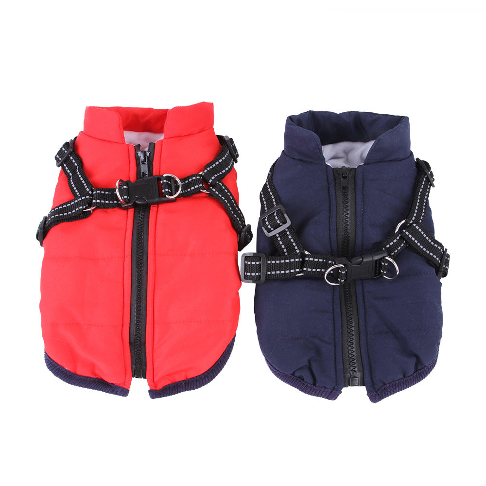KFX-4707389 Autumn and Winter Thick Dog Vest for Warmth and Comfort