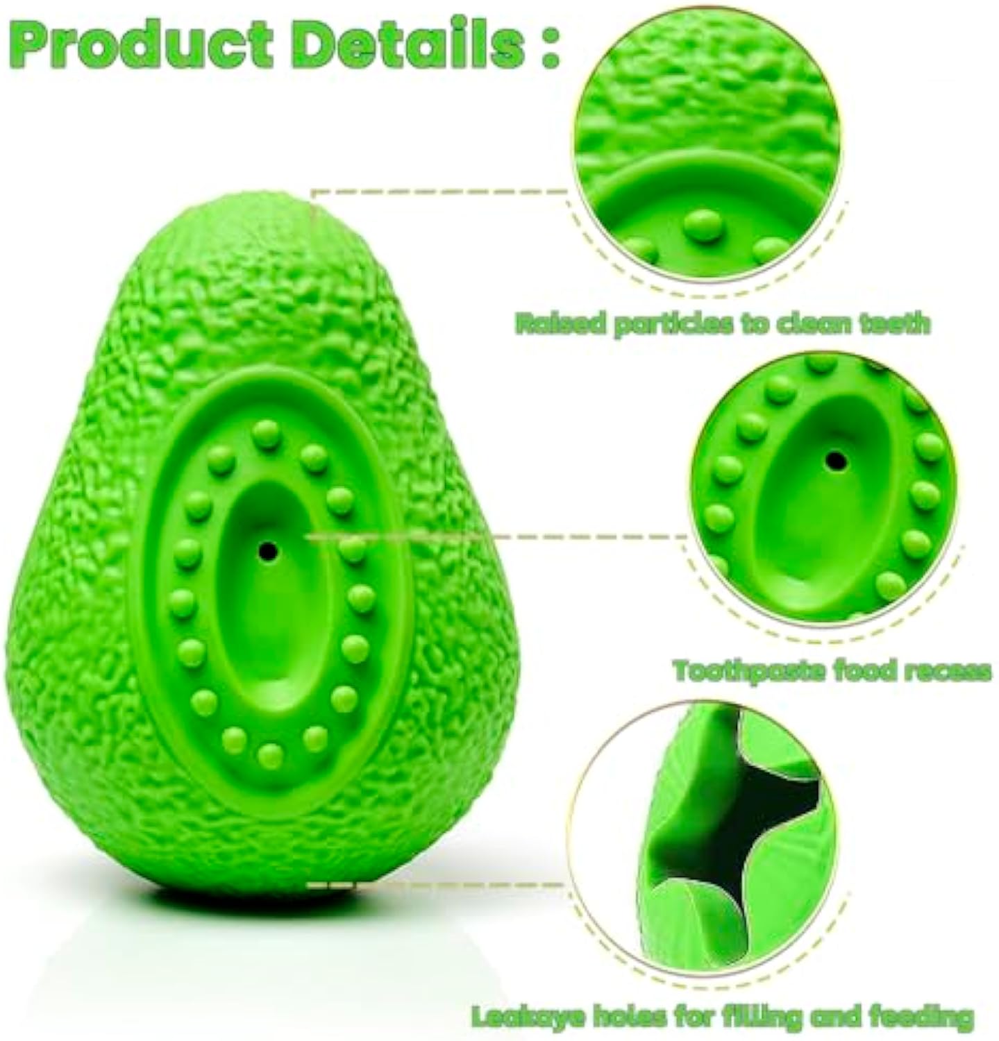 KFX-4709565 Indestructible Dog Chew Toy for Aggressive Chewers - Safe Rubber Teething Toy for All Breeds
