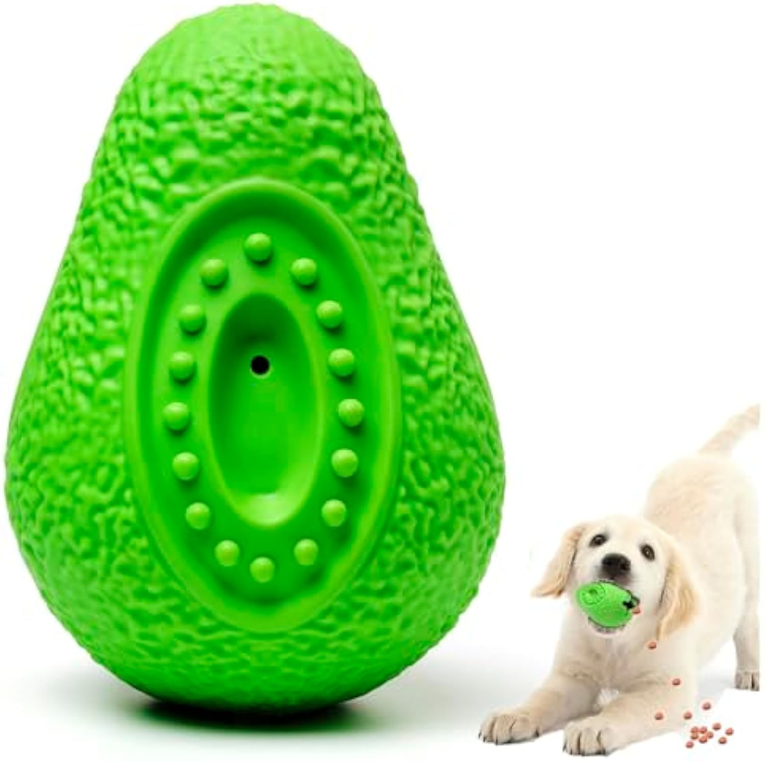 KFX-4709565 Indestructible Dog Chew Toy for Aggressive Chewers - Safe Rubber Teething Toy for All Breeds
