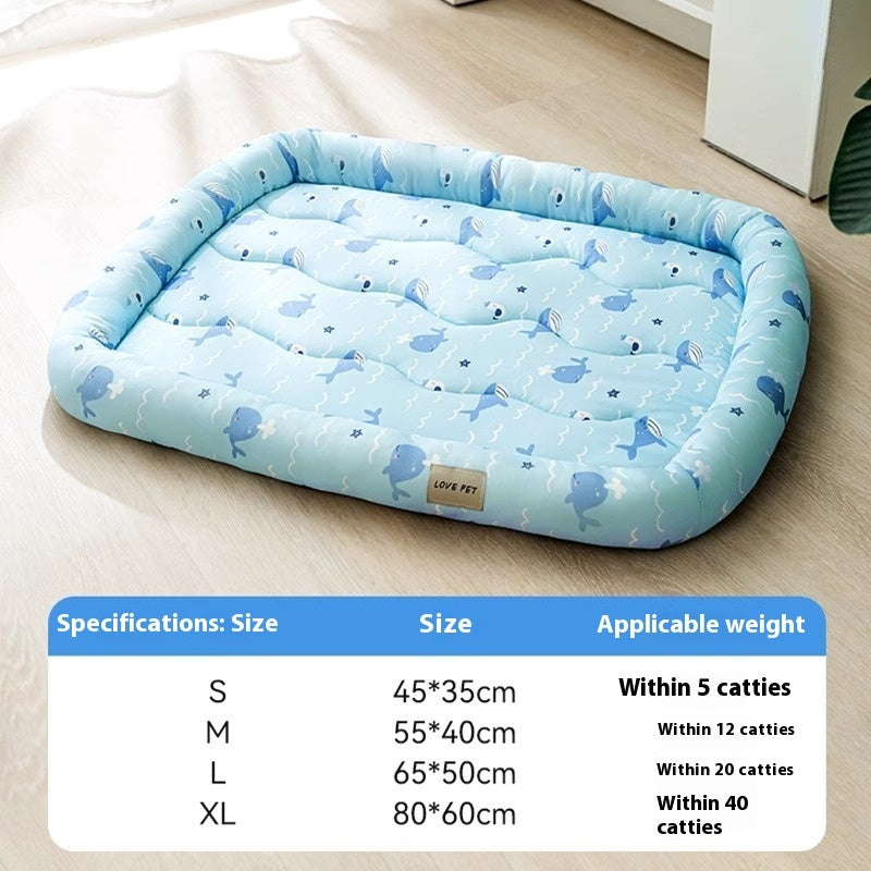 KFX-4712125 Breathable Cool Dog Mat and Cat Nest in Various Colors and Sizes