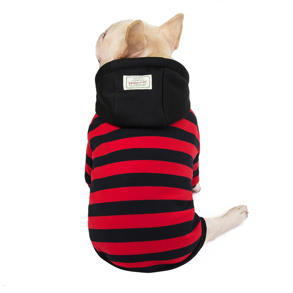 KFX-4712509 Cozy Cotton Striped Two-Leg Pet Coat for Autumn and Winter