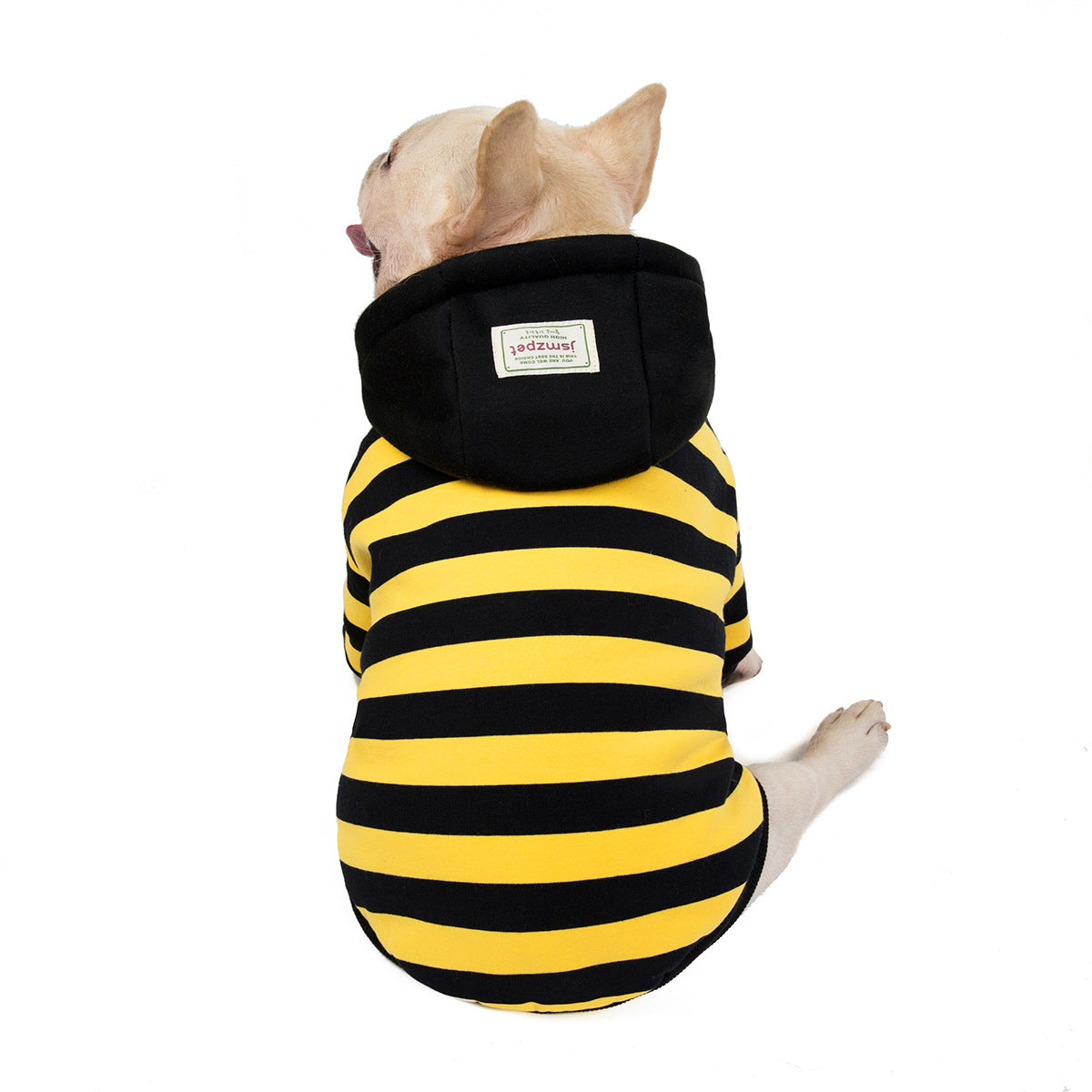 KFX-4712509 Cozy Cotton Striped Two-Leg Pet Coat for Autumn and Winter