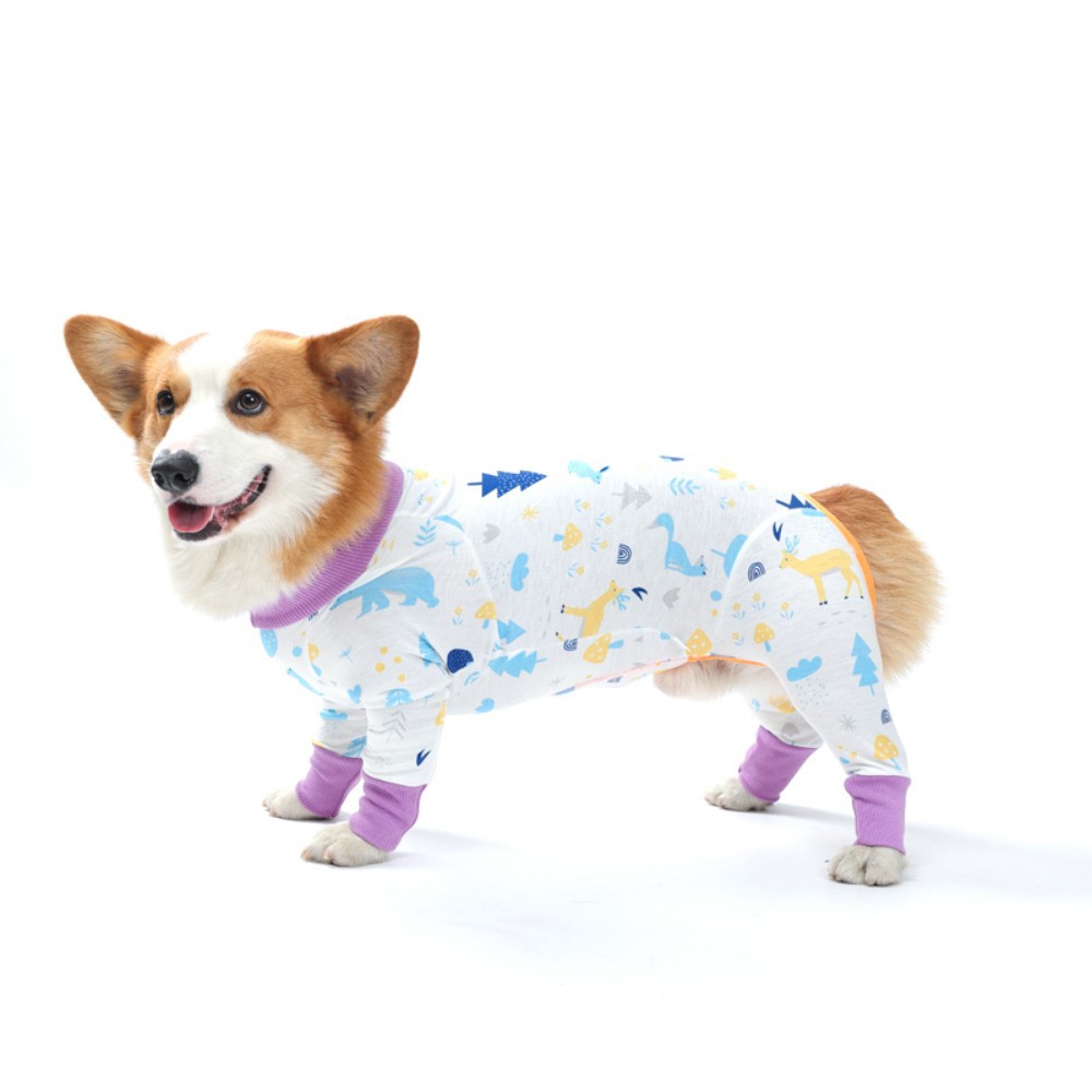KFX-4712637 Cozy Cotton Long Sleeve Dog Homewear in Multiple Colors