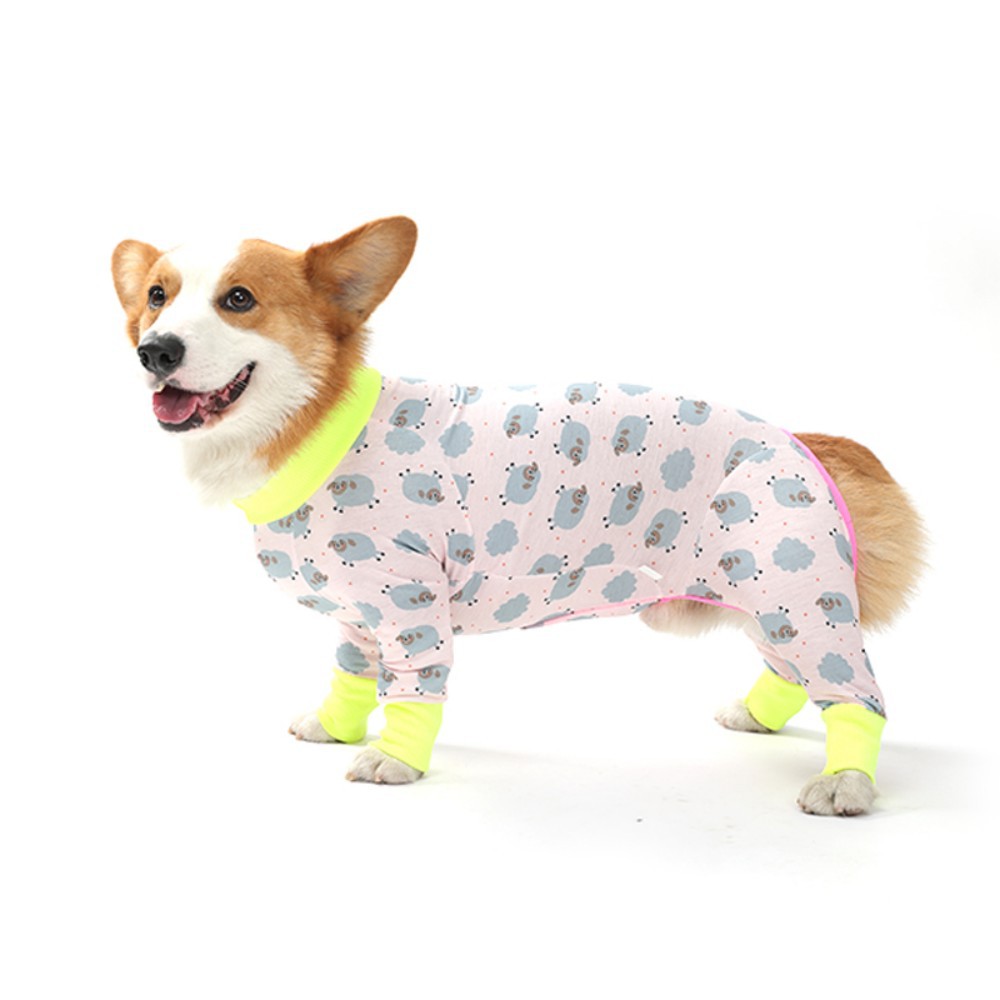 KFX-4712637 Cozy Cotton Long Sleeve Dog Homewear in Multiple Colors