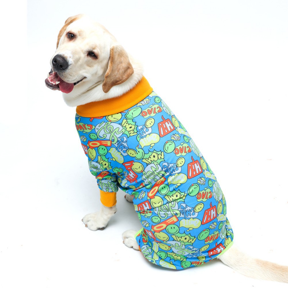 KFX-4712637 Cozy Cotton Long Sleeve Dog Homewear in Multiple Colors