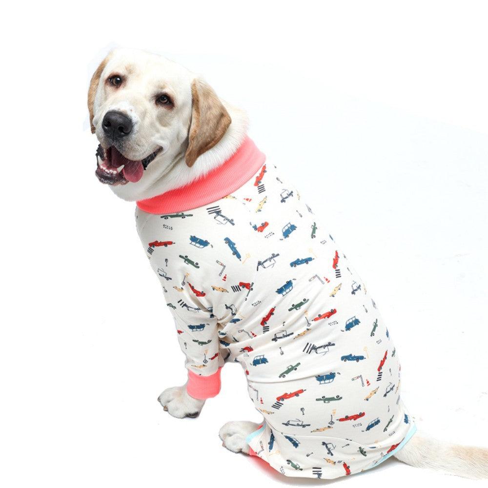 KFX-4712637 Cozy Cotton Long Sleeve Dog Homewear in Multiple Colors