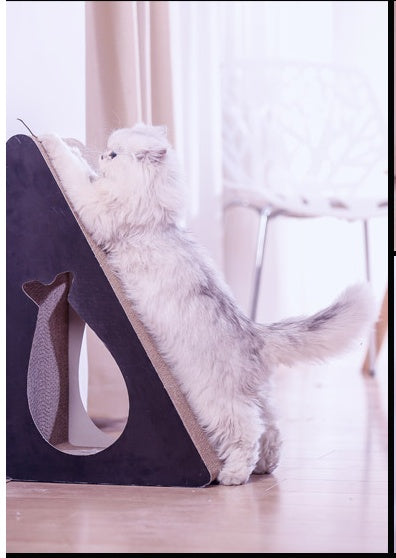 KFX-4714045 Vertical Cat Climbing Board with Corrugated Paper and Grinding Claws