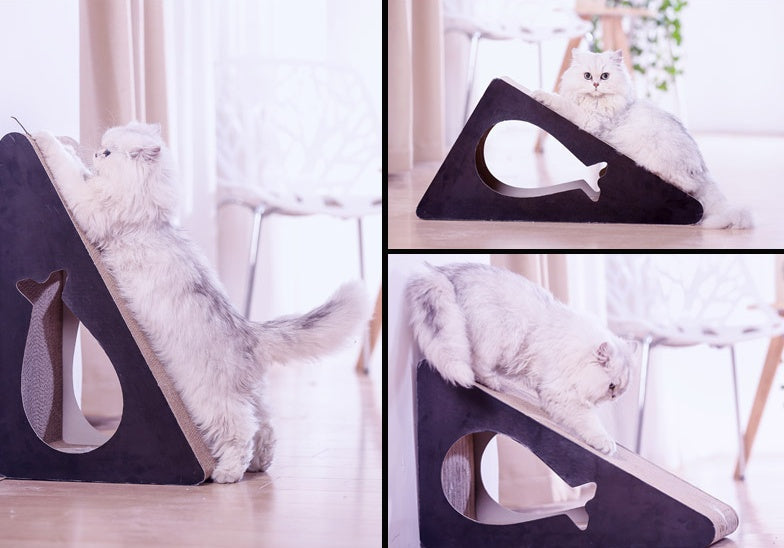 KFX-4714045 Vertical Cat Climbing Board with Corrugated Paper and Grinding Claws