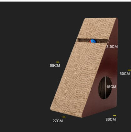 KFX-4714045 Vertical Cat Climbing Board with Corrugated Paper and Grinding Claws