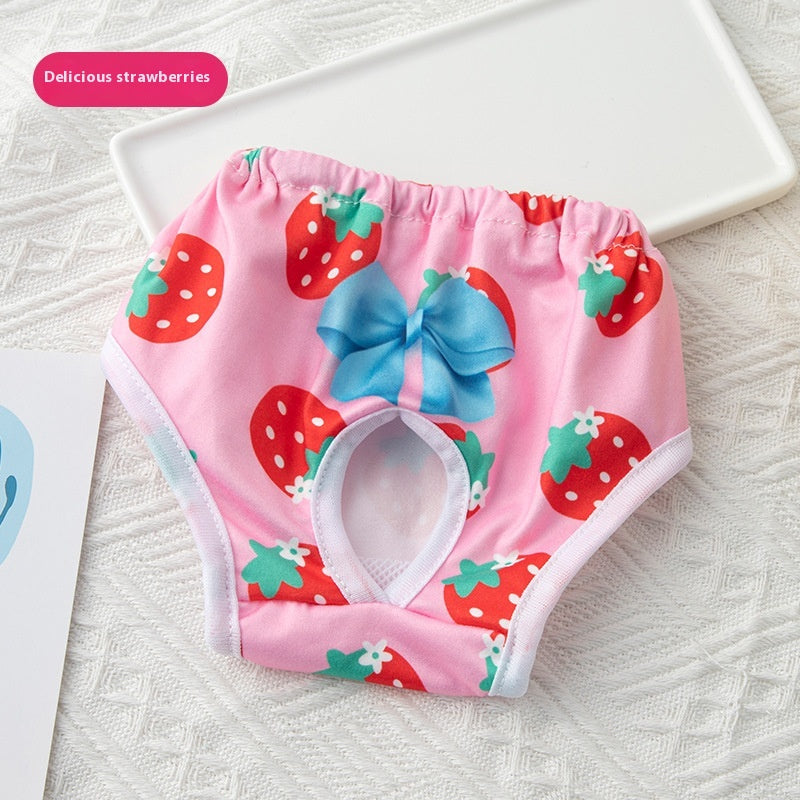 KFX-4720189 Cute Pet Physiological Pants with Striped Designs - Various Colors and Sizes Available