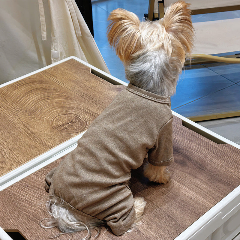 KFX-4720445 Comfortable Cotton Pajamas for Small Dogs in Various Colors