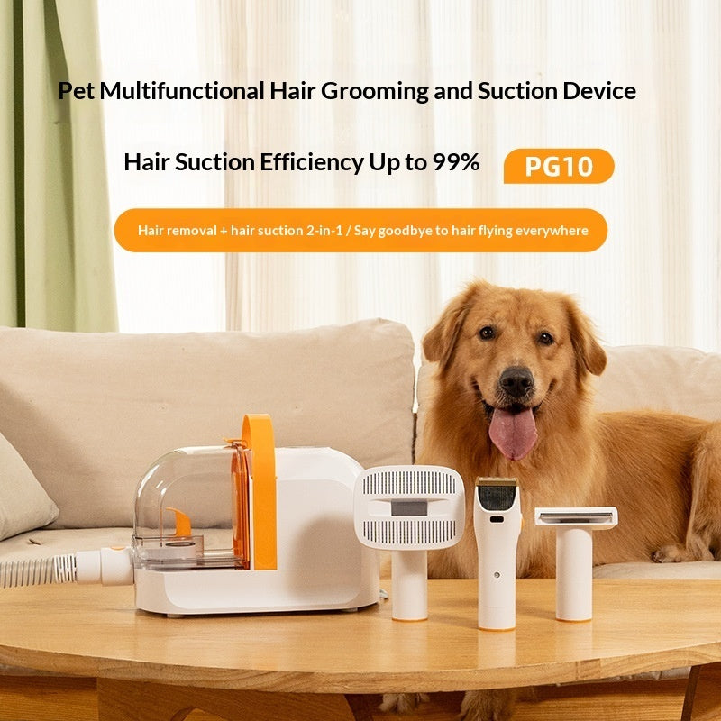 KFX-4721469 Electric Hair Clipper with Built-in Hair Suction for Effortless Pet Grooming