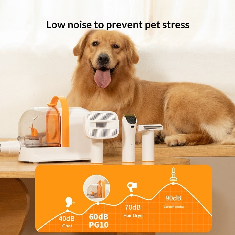 KFX-4721469 Electric Hair Clipper with Built-in Hair Suction for Effortless Pet Grooming