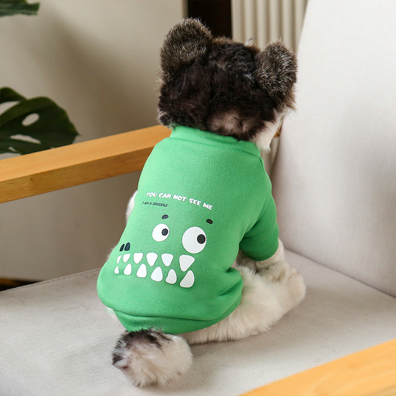KFX-4724669 Warm and Stylish Dog Clothing in Vibrant Colors – Features Polyester Material and Fun Animal Prints