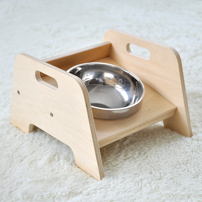 KFX-4725565 Stainless Steel Non-Slip Pet Dining Table for Comfortable Feeding