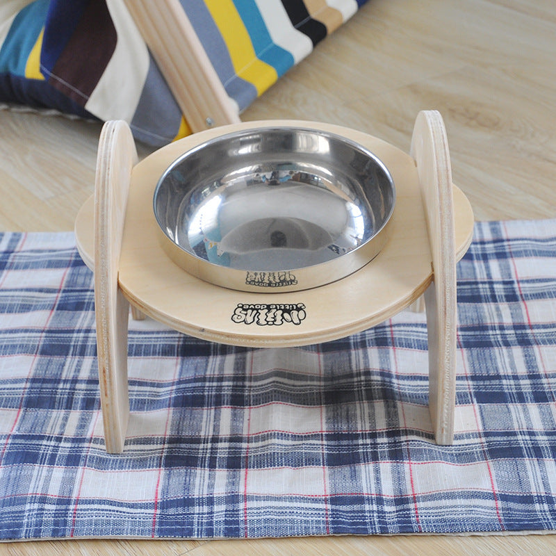 KFX-4725565 Stainless Steel Non-Slip Pet Dining Table for Comfortable Feeding