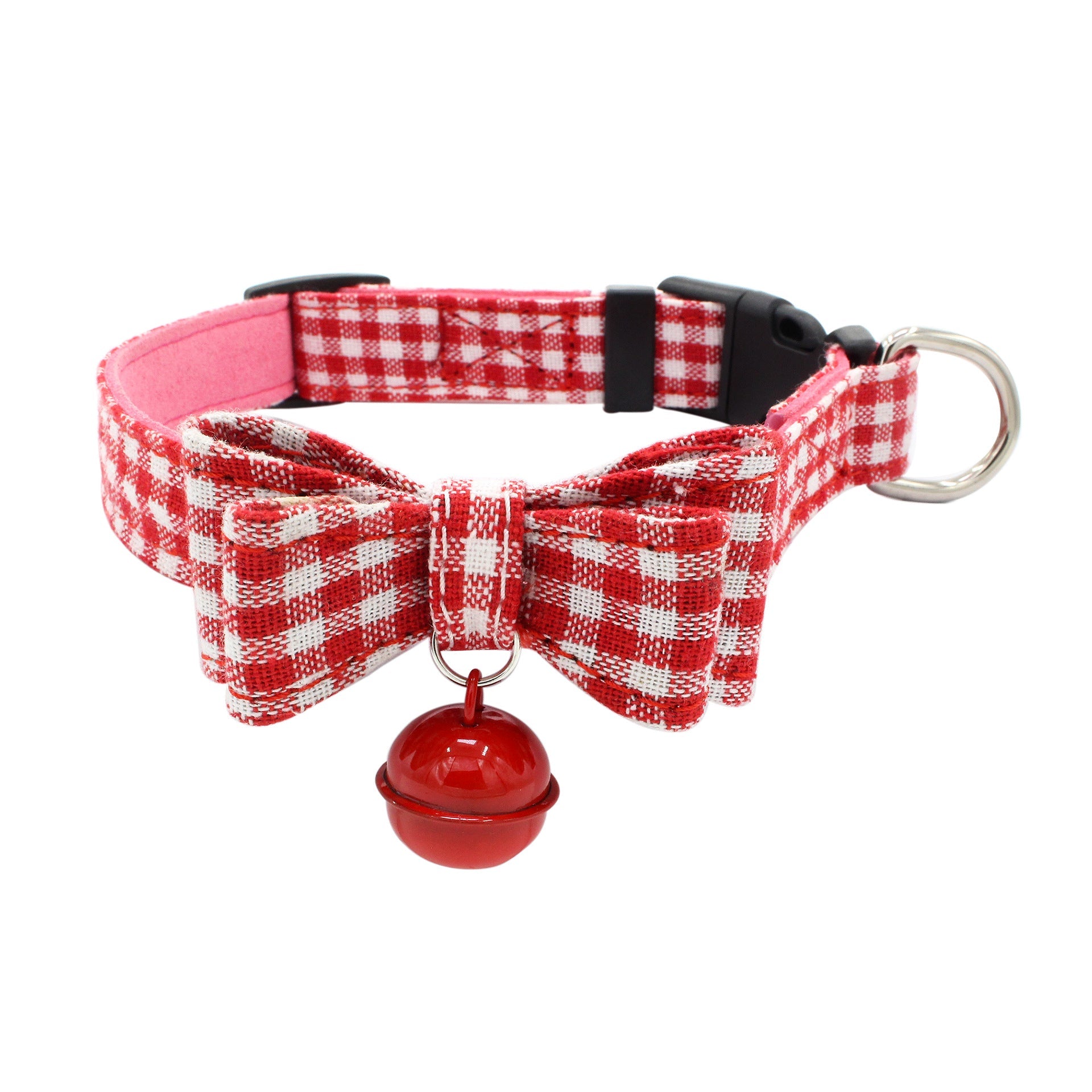 KFX-4727357 Comfortable Bow Collar with Soft Suede Microfiber Backing for Pets - Adjustable Sizes XS to L