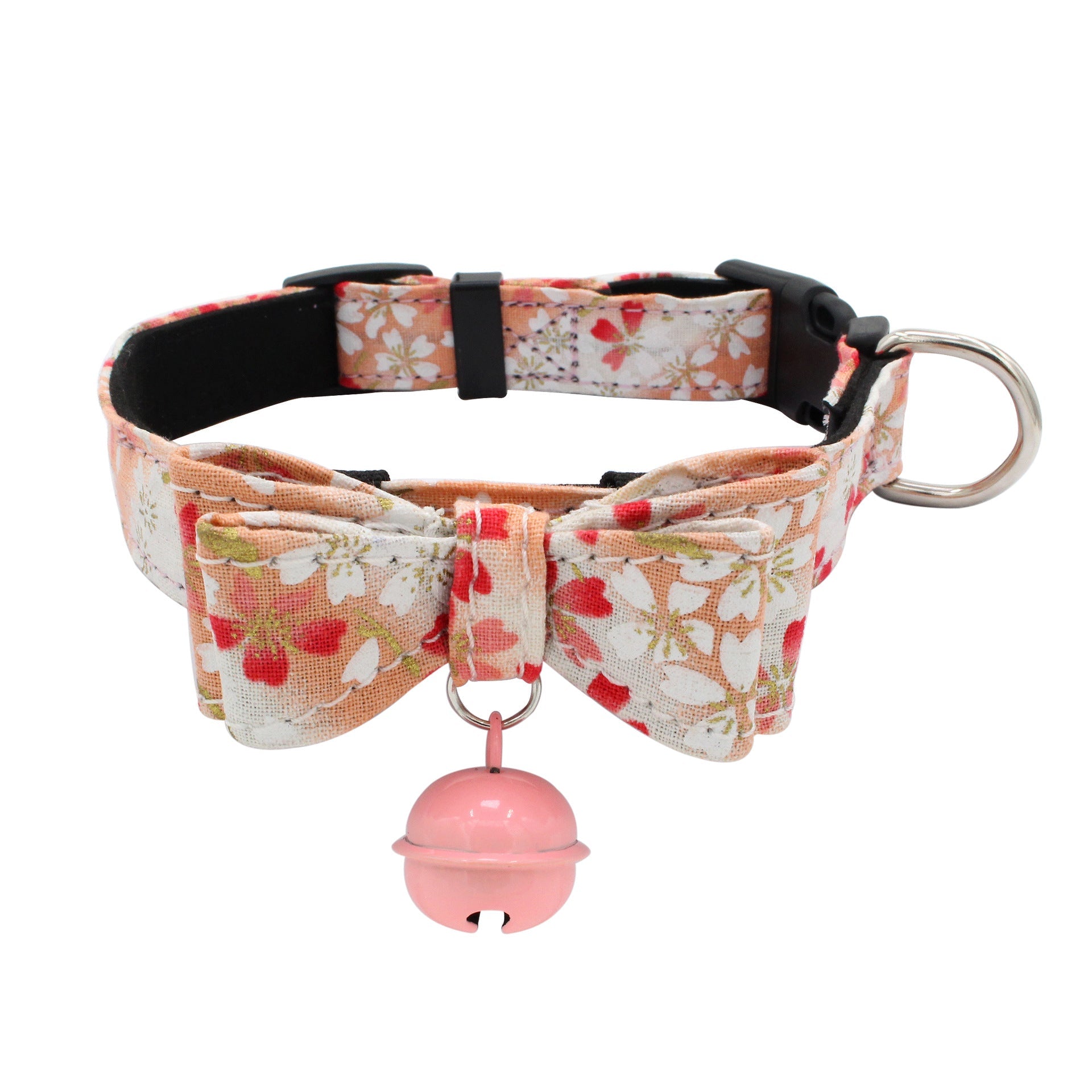 KFX-4727357 Comfortable Bow Collar with Soft Suede Microfiber Backing for Pets - Adjustable Sizes XS to L