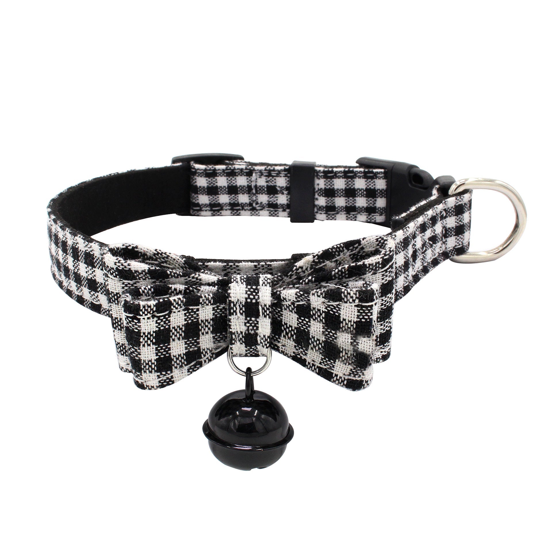 KFX-4727357 Comfortable Bow Collar with Soft Suede Microfiber Backing for Pets - Adjustable Sizes XS to L