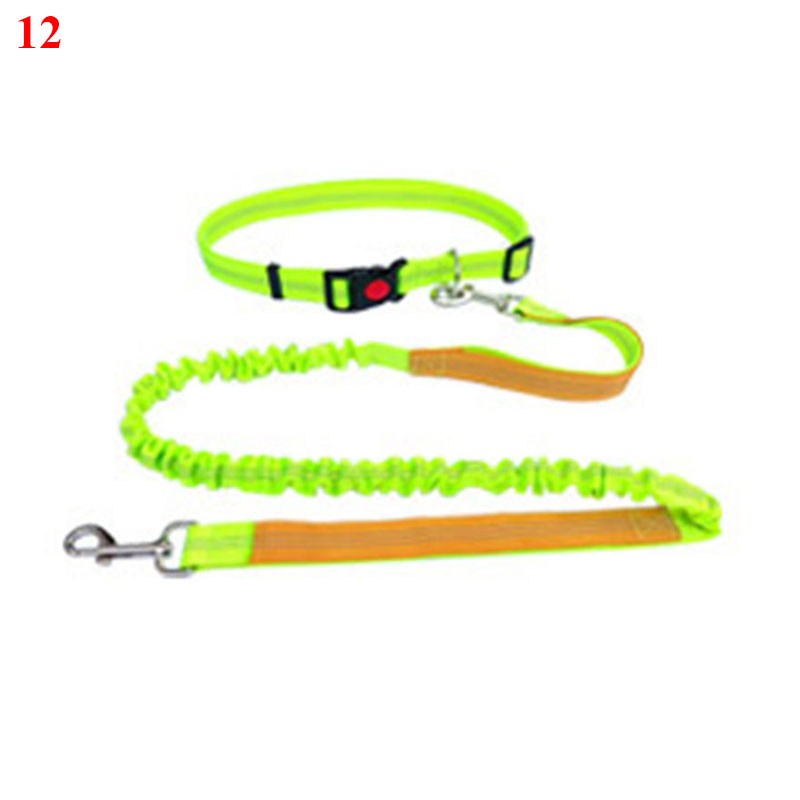 KFX-4729149 Elastic Traction Rope Belt for Pet Walking and Running - Adjustable Length and Comfortable Cushioning